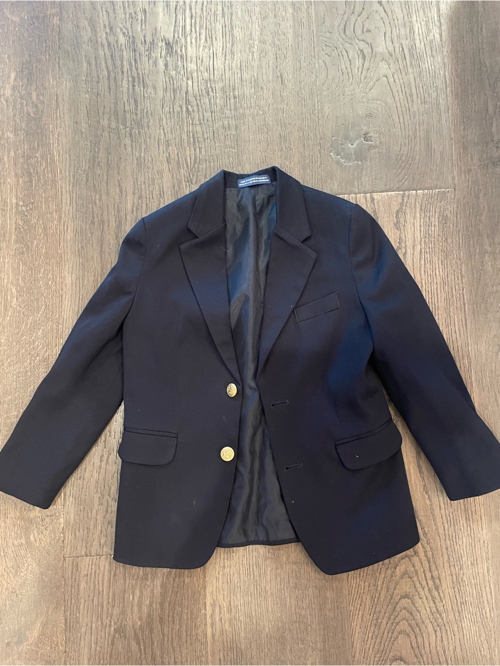 Izod Dark Navy Blazer with Gold Buttons